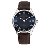 Armbanduhr Frederique Constant Herr Classics Quartz Date in Stahl FC-220N5B6